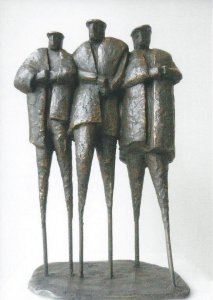 Franse herders op stelten